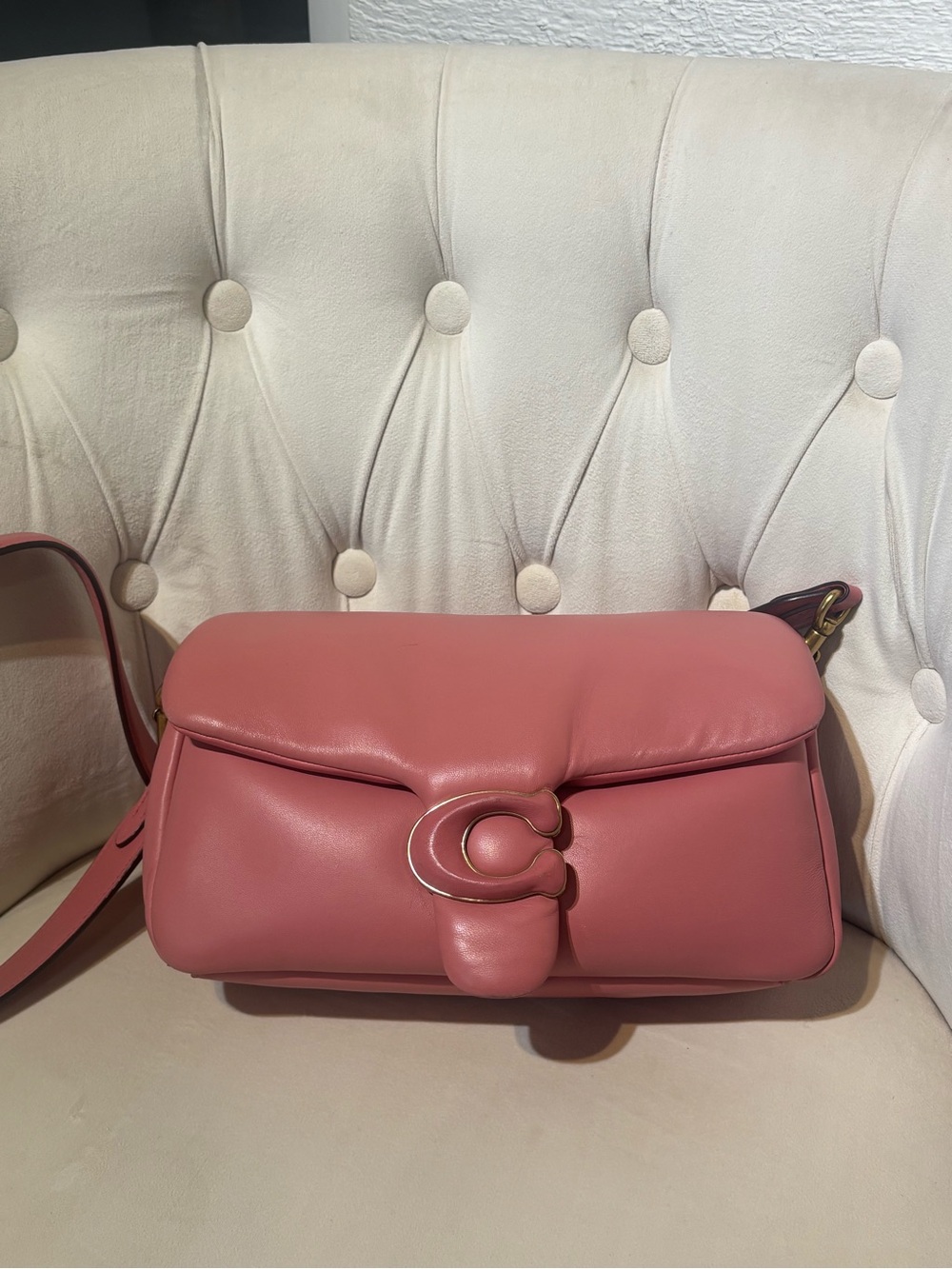 Coach Pillow Tabby 26 Pink Leather Crossbody Bag